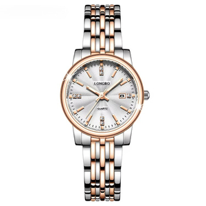 OEM ODM Premium Gold Couple <b>Watch</b> Crystal Accent Calendar Window Waterproof Luminous <b>His</b> <b>and</b> <b>Hers</b> Pair Quartz <b>Watch</b> - Product Image 6