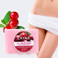 Savon éclaircissant naturel à l'acide kojique avec lait de chèvre et citron, éliminateur intensif des taches brunes et de l'acné, savon beauté éclatant pour une peau radieuse