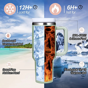 DAJI HYDRO 40oz doppelwandiger Edelstahl-Reise becher Becher Büro-Vakuum flasche mit großer Kapazität und Griff für heiße Getränke - Product Image 2