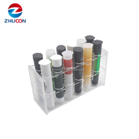 Présentoir acrylique de produit de santé de dessus de table de comptoir de magasin, présentoir de probiotiques de vitamine de magasin de détail