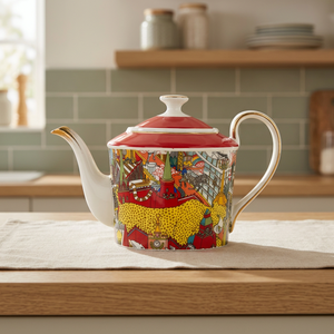 Fun Cartoon Ceramic Bone China Heat Resistant 270ml Tea <b>Pot</b> and Coffee Cup <b>Set</b> Business Gift for Home or Coffee Shop Use - Product Image 3