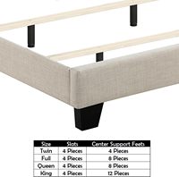 Meubles de chambre à coucher, lit capitonné en bois, nouveau design, luxe moderne, lit en tissu personnalisé, durable, doux, taille king ou queen