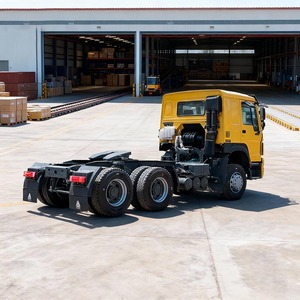 Camion tracteur diesel d'occasion SINOTRUK HOWO 371HP 6x4 Euro 3 avec suspension pneumatique et caméra arrière pour le transport minier - Product Image 3