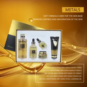 Stokta mal 24K altın gençleştirici seti cilt bakımı beyazlatıcı krem en iyi Anti Aging krem Serum