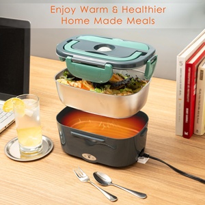Boîte à lunch électrique chauffante 110V/12V-24V, boîte à lunch électrique portable en acier inoxydable en stock - Product Image 4