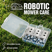Lame de rechange pour tondeuse robot autotractée en acier inoxydable, double trou, anti-éclatement, résistante à la rouille, 36 mm