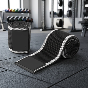 Bandes de Protection pour les Coudes en Coton Élastique pour l'Haltérophilie, l'Entraînement aux Soulevés de Terre, la Musculation, la Sécurité, le Powerlifting, Unisexe - Product Image 3