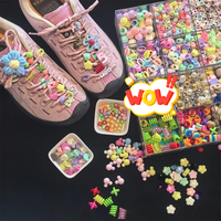 En gros, Fleurs de chaussures DIY style coréen, Décorations mignonnes pour lacets DIY, Perles à grand trou, Breloques unisexe pour lacets, Boucles de chaussures
