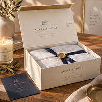 Boîte cadeau rigide magnétique de luxe, boîte d'emballage pliable personnalisée imprimée pour pyjamas, vêtements de nuit, vêtements