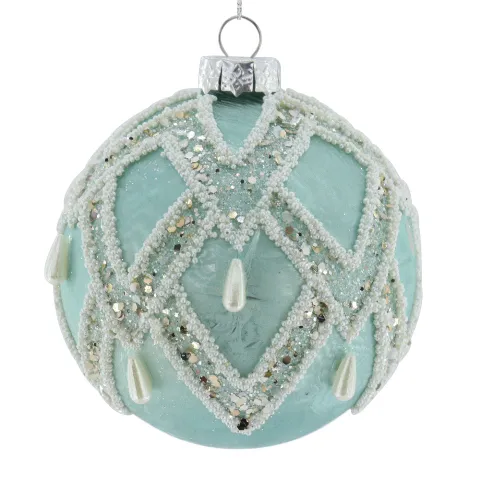 Vente en gros d'usine à bas prix, paillettes de luxe, boule de verre pendentif boule de verre pour noël, décorations d'arbre de maison