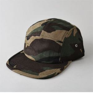 American Retro Camouflage 5 Panel <b>Cap</b> Workwear Style <b>Flat</b> Brim Baseball Hat Unisex Versatile Outdoor Streetwear Style - Product Image 1
