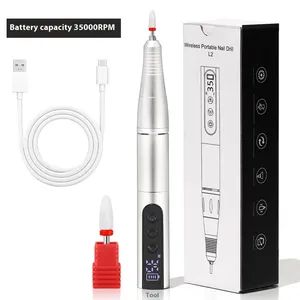 Perceuse à ongles sans fil 35000 tr/min - Lime à ongles électrique rechargeable par USB pour manucure, pédicure, salon et usage domestique - Product Image 1