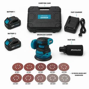 <span class=keywords><strong>Ponceuse</strong></span> orbitale aléatoire sans fil <span class=keywords><strong>professionnelle</strong></span> 20V, sans balais, 125 mm (5 pouces), rechargeable au lithium, pour le travail du bois - Product Image 6