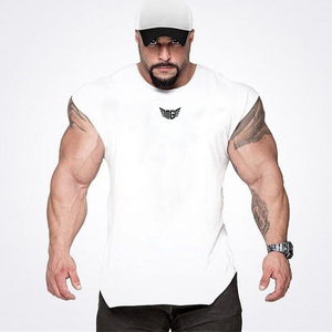 Camiseta Deportiva de Manga Corta para Hombre, de Algodón, Color Sólido, con Logotipo Personalizado, Venta al Por Mayor - Product Image 6