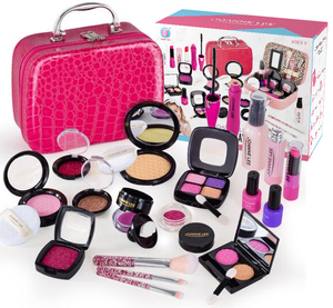 Kit de <span class=keywords><strong>Maquillaje</strong></span> Lavable <span class=keywords><strong>para</strong></span> <span class=keywords><strong>Niñas</strong></span>, Juego de Imitación con Bolsa de Cosméticos, Regalos de Cumpleaños y Navidad <span class=keywords><strong>para</strong></span> <span class=keywords><strong>Niñas</strong></span> Pequeñas - Product Image 6