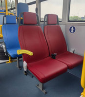 Nouvelle arrivée, siège de bus en plastique de haute qualité, entièrement recouvert de cuir PVC, coussin doux, dossier haut, pour bateau de ferry maritime