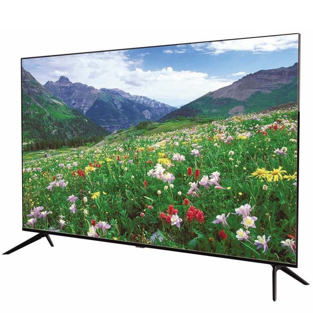 LCD TV Factory 32" - 55" Flat Screen Television 50 Inch Smart TV 4K Ultra HD DVB T2/S2/C ATSC ISDB-T Digital Satellite LED TV