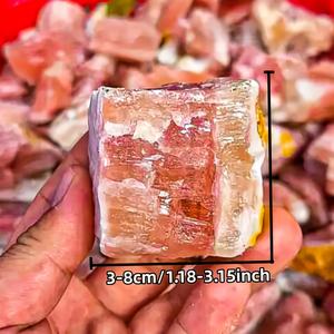 Cristal de Calcita Natural del Caribe, Verde y Rosa, al por Mayor, Mineral Bohemio para la Fabricación de Joyas, Decoración del Hogar/Oficina - Product Image 4