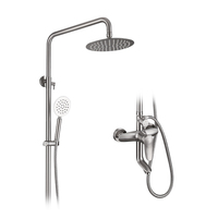Ensemble de robinets de douche en acier inoxydable mural de luxe YaKe pour salle de bain, robinets de salle de bain, ensembles de douche