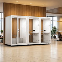 Module de bureau moderne insonorisé, préfabriqué et modulaire, mobilier de bureau à domicile, grande salle de réunion, petit espace de travail acoustique intérieur