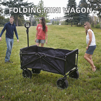 Mini chariot de jardin pliable et léger en acier, personnalisable, pour extérieur