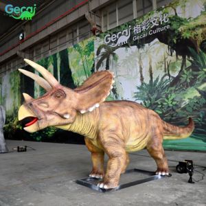Gecai <span class=keywords><strong>Jurassic</strong></span> <span class=keywords><strong>Park</strong></span> Animatronic Modelo <span class=keywords><strong>Triceratops</strong></span> de tamaño real - Product Image 1
