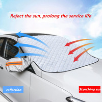 Housse de protection pour pare-brise de voiture de style sportif, imperméable, pare-soleil, pare-neige et pare-glace, pour le style et la protection du pare-brise