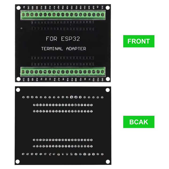 5PCS ESP32 Breakout Board GPIO 1 Into 2 Compatible With 38 Pins Esp32s Esp32 Development Board 2 4 Ghz Dual Core Wlan Wifi Bluetooth 2 In 1 Microcontroller Esp Wroom 32 Chip For Arduino - View #7