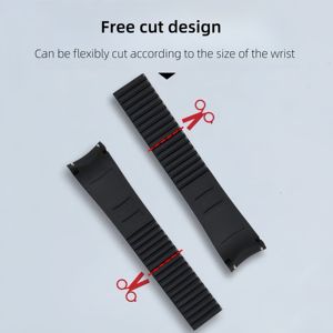 Bracelet de montre en caoutchouc de silicone 21mm remplacement de bracelet de montre pour Patek Aquanaut <span class=keywords><strong>Philippe</strong></span> PP 5164A 5167A - Product Image 3