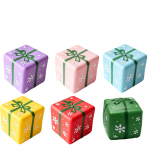Caja de regalo navideña rellena de harina, cubitos de hielo, juguetes blandos de TPR para apretar, juguetes antiestrés, caja de regalo de Navidad - Product Image 3