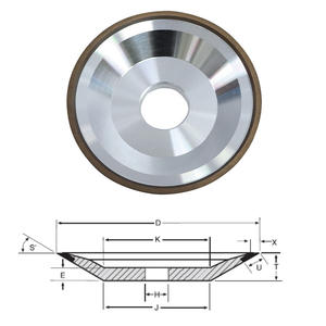 Roues en diamant CBN à liaison résine 12V9 personnalisées pour le meulage multi-axes d'outils en carbure, forets, alésoirs en ingénierie de précision - Product Image 2