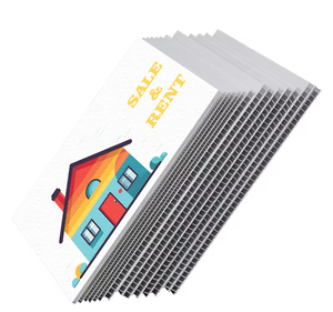 Panneau d'affichage en plastique PP hollo imperméable à l'eau personnalisé pour la <span class=keywords><strong>location</strong></span> et la vente de maisons avec piquets en H - Product Image 3
