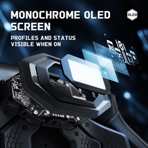 EXtremeRate Rubberized Black BEYOND Back Paddle Remap Upgrade Kit with OLED <b>Display</b> & Redesigned Ergonomic Grips for PS5 Edge - Product Image 5