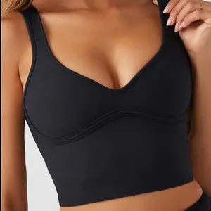 Wholesale Sexy Fitness Sports Bra Wear Black Yoga Bra Comfortable Corsets and Bustiers Bras for Women