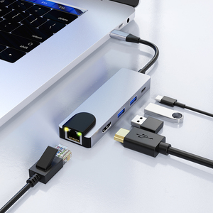 Wholesale <strong>Usb</strong> <strong>3</strong>.<strong>0</strong> hdmi <strong>Hub</strong> to 2USB3.<strong>0</strong>+PD+HDMI+RJ45(100Mbps) Type C <strong>Usb</strong> <strong>Hub</strong> 5 in 1 Type C Adapter for Computer - Product Image 3