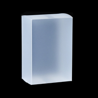 Boîtes plates en plastique PP givré personnalisées, boîtes en plastique translucide pliables en PVC PET givrées pour l'emballage
