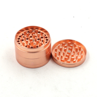 Meilleures ventes Broyeur d'herbes de 1.5 pouces Broyeur d'épices Logo personnalisé Broyeur d'herbes de couleur or rose