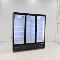 Frost Free Single-Temperature Mechanical Air Cooling Beverage Display Cabinet Tempered Glass Door Drink Cooler for Soda Juice