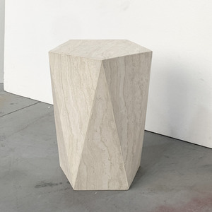 <span class=keywords><strong>Tavolino</strong></span> in Travertino Beige Naturale, Arredamento Moderno di Lusso per Soggiorno, Dimensioni Personalizzabili, Decorazione per Interni ed Esterni - Product Image 3