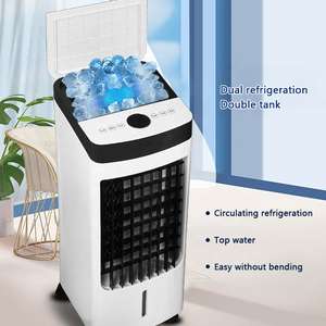 Enfriador de aire eléctrico portátil con humidificador, control remoto para dormitorios, elegante y práctico. - Product Image 2