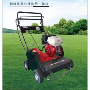 Semoir fertilisant pour racines de pelouse Machine à peignes pour <span class=keywords><strong>gazon</strong></span> avec poussée manuelle pour enlever l'herbe morte - Product Image 6