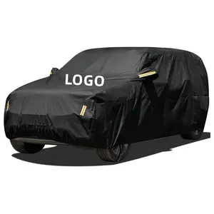 Custom Logo Auto Car Waterproof Outdoor Car Sunshade Dust Proof All Weather SUV Car Body Cover