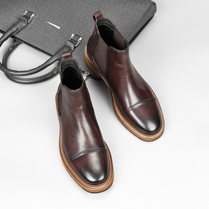 S0068X Nouvelles Chaussures Oxford pour Homme en Cuir Véritable de Vachette, Style Gentleman Formel, Bord Ouvert, Broderie Perle, Tendance Automne Légère, pour Marié - Product Image 3