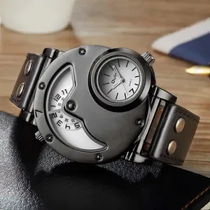 Oulm 9591 unico <span class=keywords><strong>orologio</strong></span> al quarzo <span class=keywords><strong>da</strong></span> uomo Dropshipping originale cinturino in pelle sintetica resistente all'acqua Auto datata <span class=keywords><strong>orologio</strong></span> <span class=keywords><strong>da</strong></span> <span class=keywords><strong>polso</strong></span> sportivo <span class=keywords><strong>Vintage</strong></span> - Product Image 2