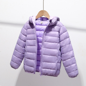 Piumino per Bambini Autunno Inverno per <span class=keywords><strong>Ragazzo</strong></span> e Ragazza, Giacca Leggera con Cappuccio e Stampa Cartoon con Decorazione di Piume - Product Image 4