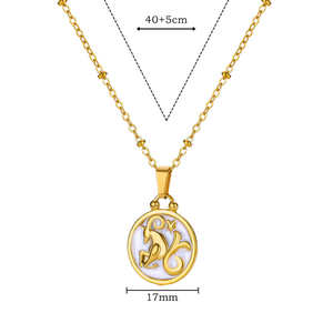 2025 sıcak satış su geçirmez paslanmaz çelik 18K altın kaplama 12 takımyıldızları ön arka giyilebilir kolye erkekler için - Product Image 6