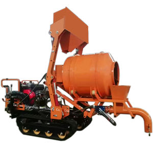 Mesin mixer beton/mixer beton dengan mesin pompa diesel/Mixer beton mortar semen tipe crawler Mini - Product Image 1