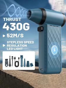 Mini Ventilador Turbo Jet de 430g de Empuje, Motor Eléctrico sin Escobillas de Alta Velocidad, Soplador de Aire Ajustable, Soplador de Aire Potente para Automóvil - Product Image 4