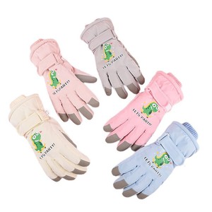 Gants de ski pour enfants, chauds, imperméables, compatibles avec les écrans tactiles, pour le cyclisme en plein air et les jeux d'hiver - Product Image 5