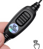Écouteur filaire Type-C pour téléphone portable avec suppression active du bruit (ANC), cordon de 1,2 m, écouteur unique avec microphone